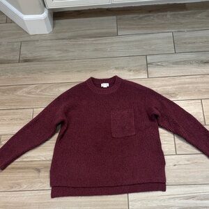 UpWest Deep Red Crewneck Sweater
